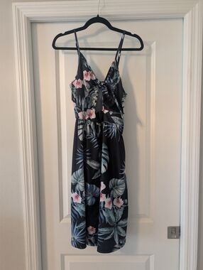 Tropical Print Dress